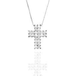 Collier con Croce di Diamanti ct 0,12 Mirage